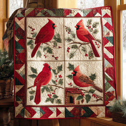 Christmas Cardinal CW0711005CL Quilt