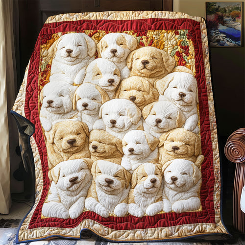 Puppy Pile YR1501021CL Quilt