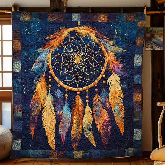 Colorful Feather Dreamcatcher WY0602134CL Quilt