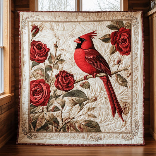 Crimson Cardinal Melody CW1706006CL Quilt