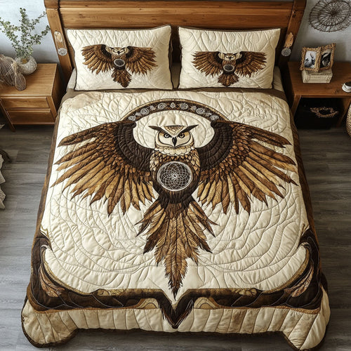 Native American Owl WY0602037CL Duvet Cover Set