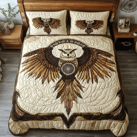 Native American Owl WY0602037CL Duvet Cover Set