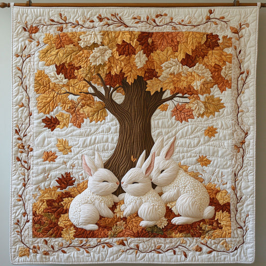 Autumn Bunny Burrow WY2308034CL Quilt
