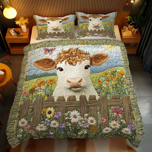 Baby Cow In Highland WY2512033CL Duvet Cover Set