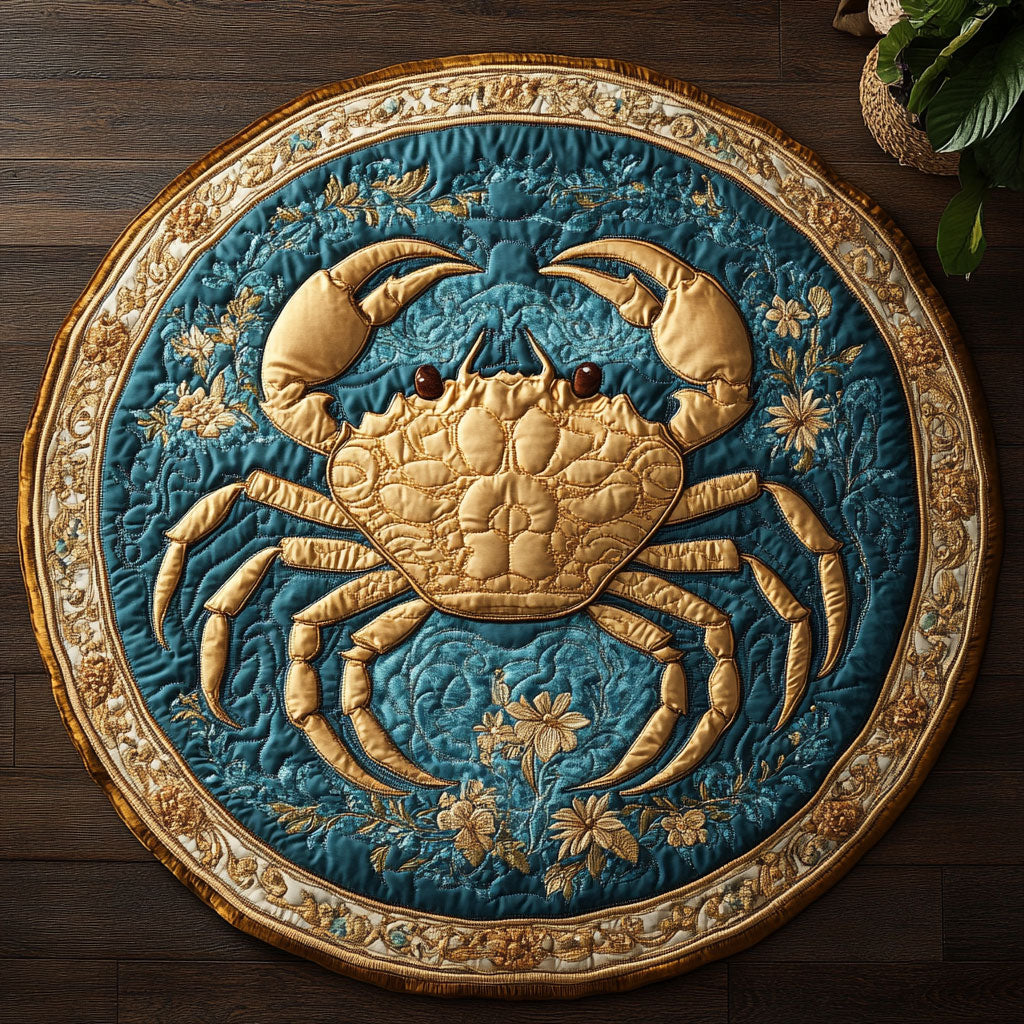 Golden Crab CM1305019CL Quilted Round Mat