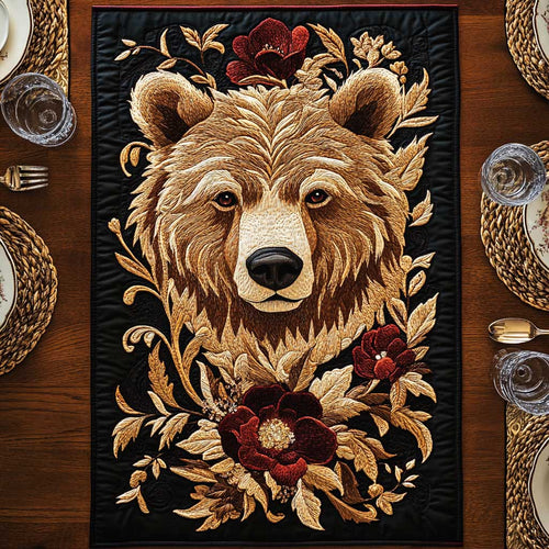 Dreamy Bear CQ2504017CL Quilted Table Runner