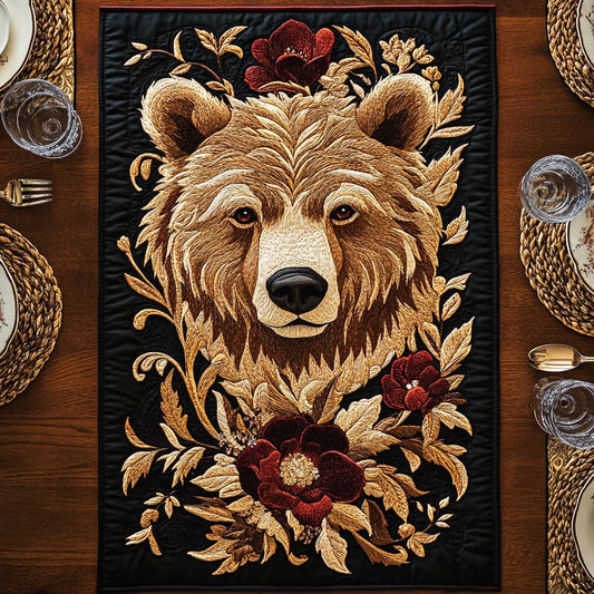 Dreamy Bear CQ2504017CL Quilted Table Runner
