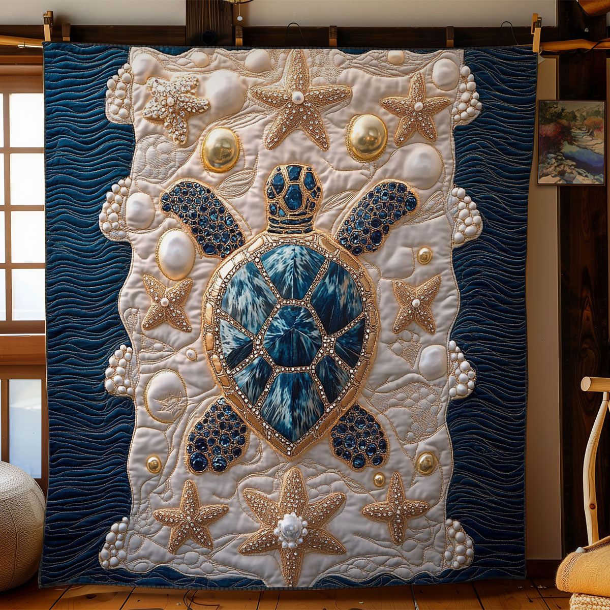 Sparkle Royal Turtle WY2702117CL Quilt
