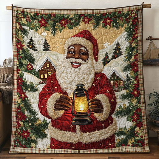 Serene Black Santa Claus Moment WN0511076CL Quilt