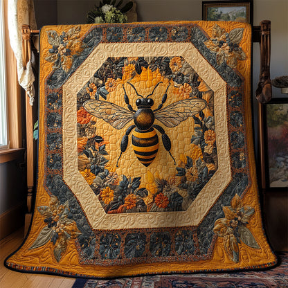Bee Hexagon WY1803013CL Quilt