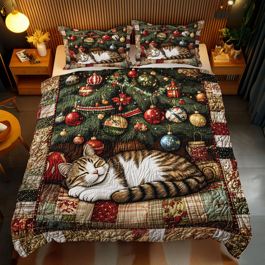 Christmas Sleeping Cat WJ2611035CL Duvet Cover Set