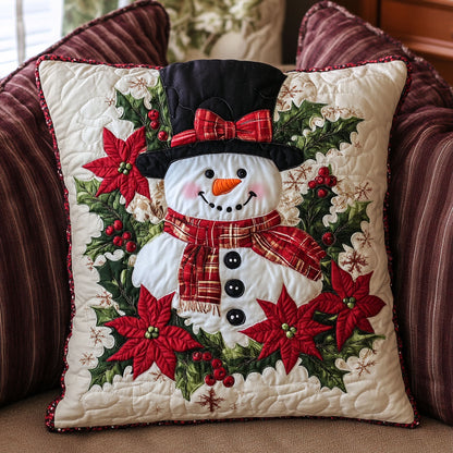 Cozy Snowman CW0110061CL Quilt Pillow Case