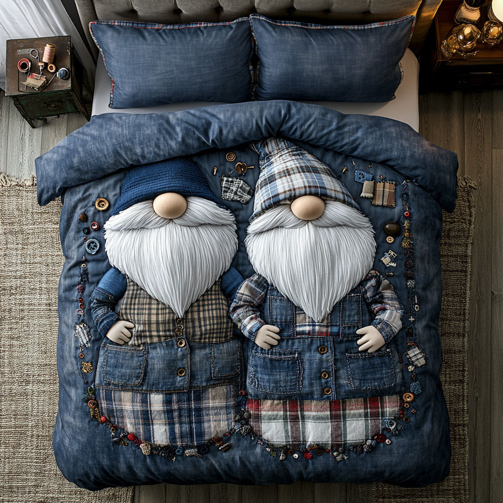 Gnome Denim Cabin WN1406003CL Duvet Cover Set
