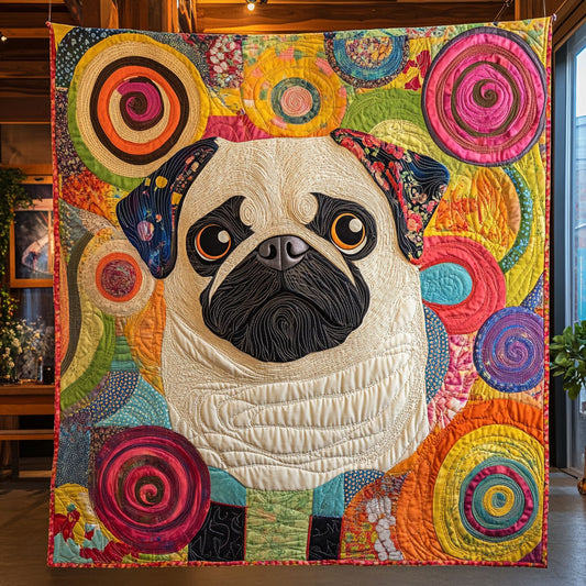 Vivid Pug Reverie CW1507049CL Quilt