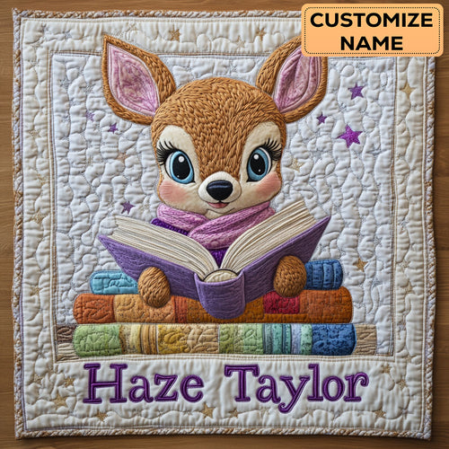 Starry Tale Deer WN3007103CL Personalized Baby Quilt