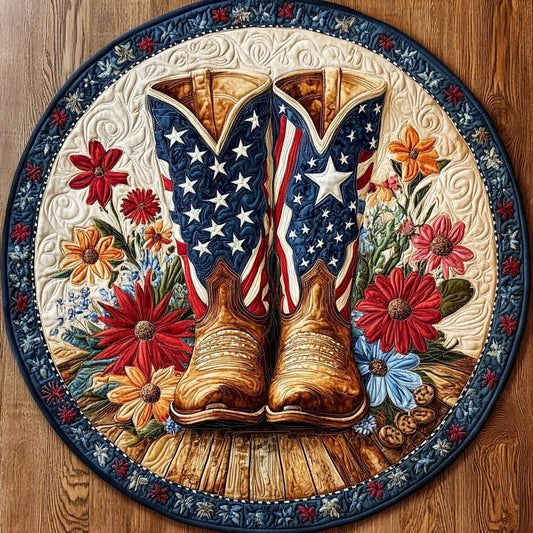 Democratic Spirit CQ0605008CL Quilted Round Mat