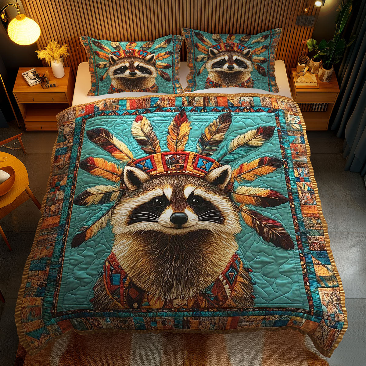 Raccoon Heritage WN2401047CL Duvet Cover Set