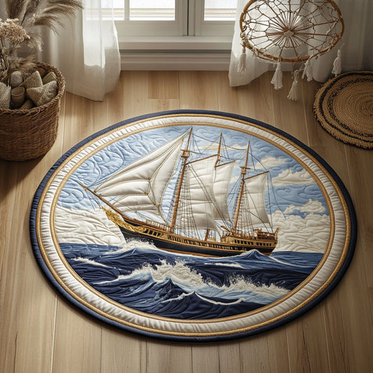 Golden Age Of Sail WY3006083CL Quilted Round Mat