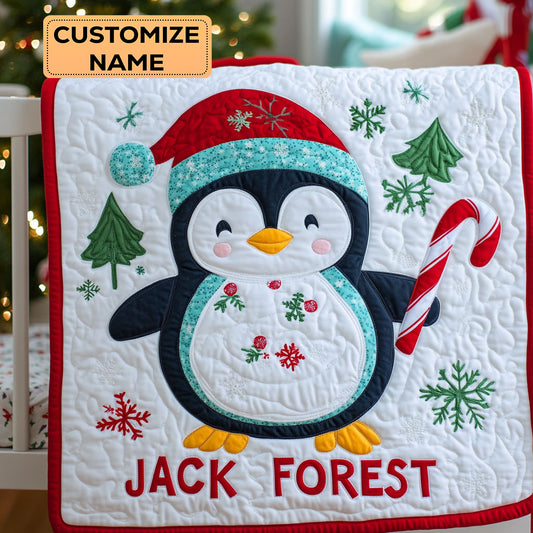 Snowy Friend WJ2907013CL Personalized Baby Quilt