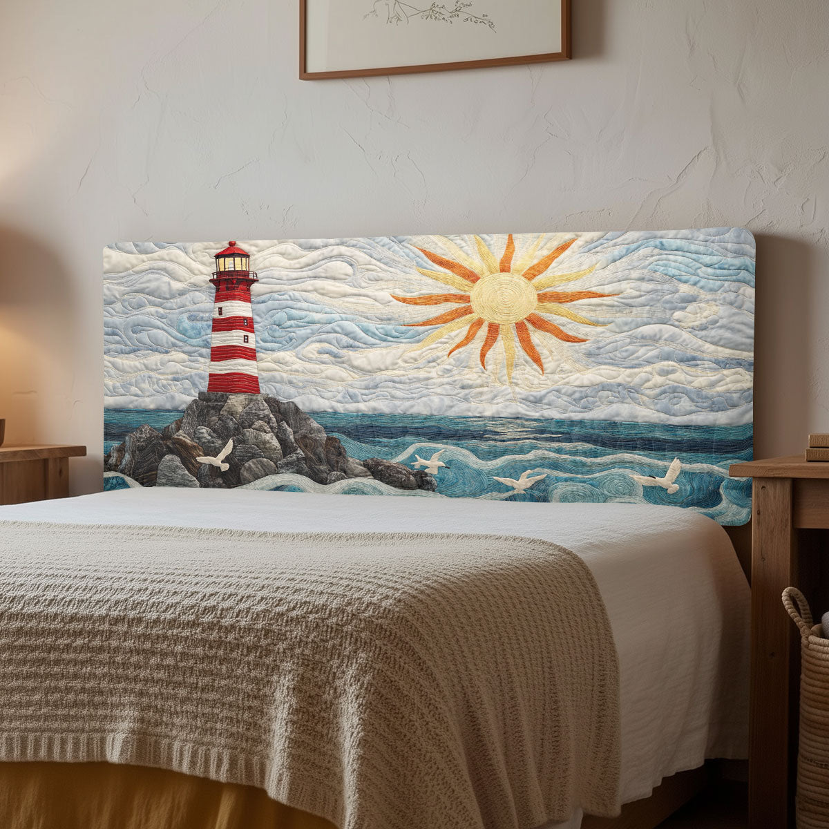 Lighthouse Ocean CW1512018CL Quilted Headboard Slipcover