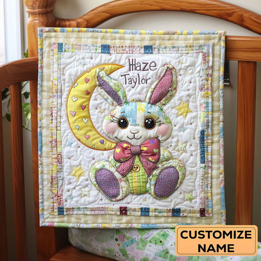 Bunny Patch Hug WN2907017CL Personalized Baby Quilt