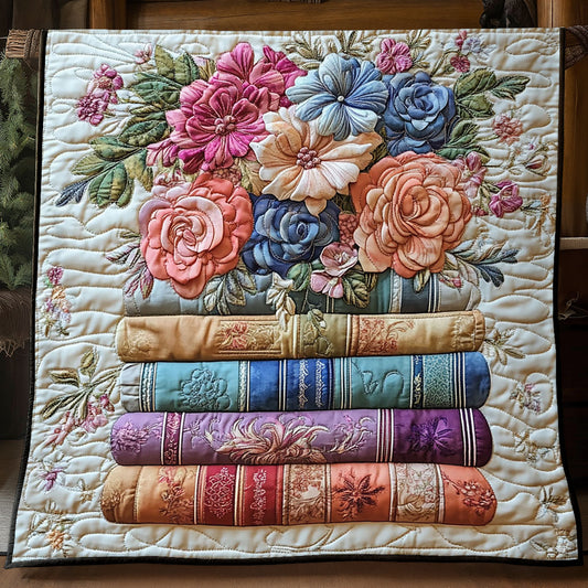 Floral Bookcase WP1905016CL Quilt