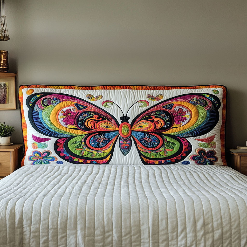 Colorburst Butterfly WN1912005CL Quilted Headboard Slipcover