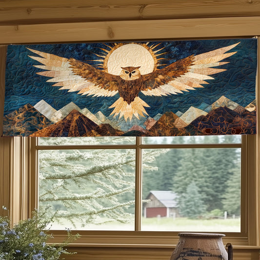 Moon Owl WY2404051CL Quilted Valance