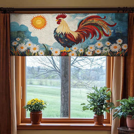 Chicken Morning WX1305010CL Quilted Valance