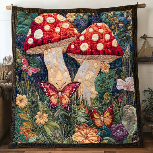 Enchanted Mushroom Glade WN2605041CL Quilt