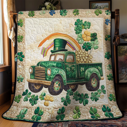 Rainbow Green Truck WN2712018CL Quilt