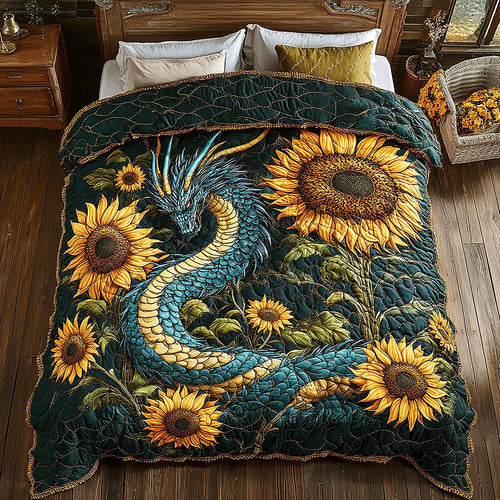 Dragon Green Sunflower WT1302001CL Duvet Cover Set