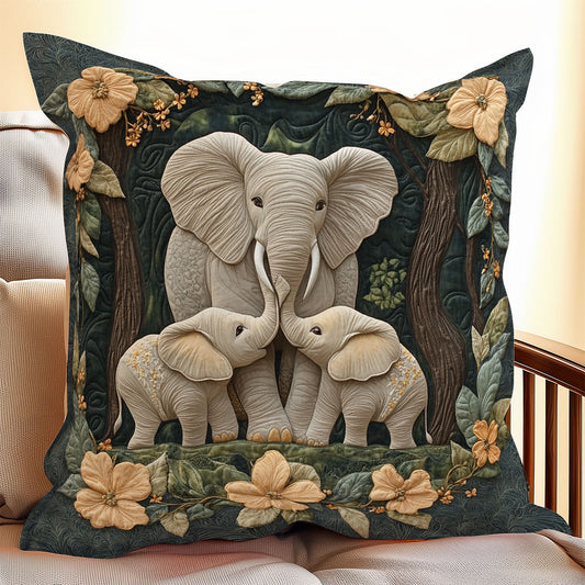 Family Elephant WX1306067CL Quilt Pillow Case