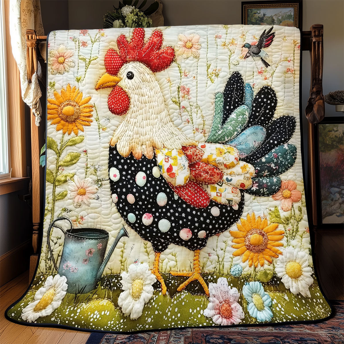 Chicken Charm WJ2712012CL Quilt