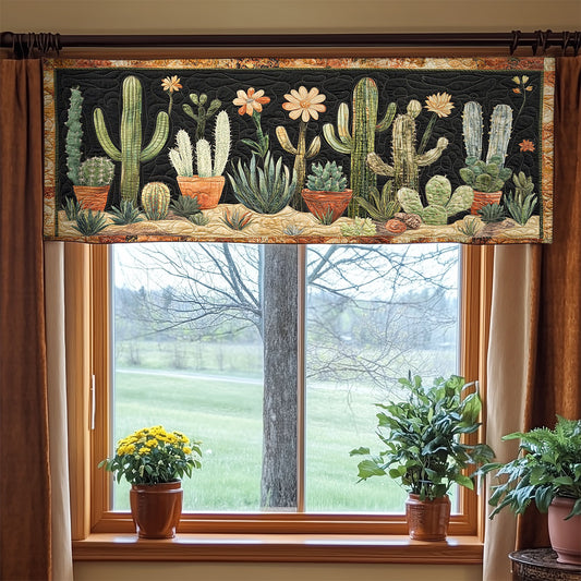 Cactus Garden WY2404048CL Quilted Valance