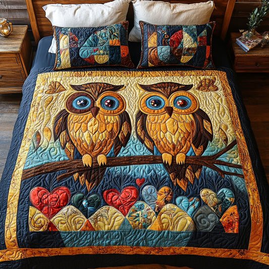 Couple Owl WY1402058CL Duvet Cover Set