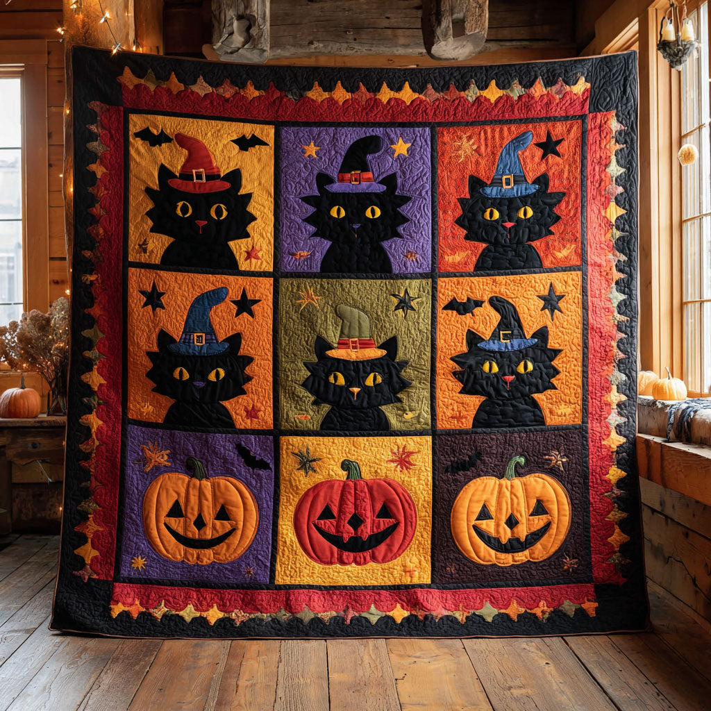 Haunted Patch Cat CW1109051CL Quilt