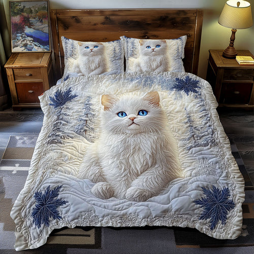 Snow White Kitten WY2612081CL Duvet Cover Set