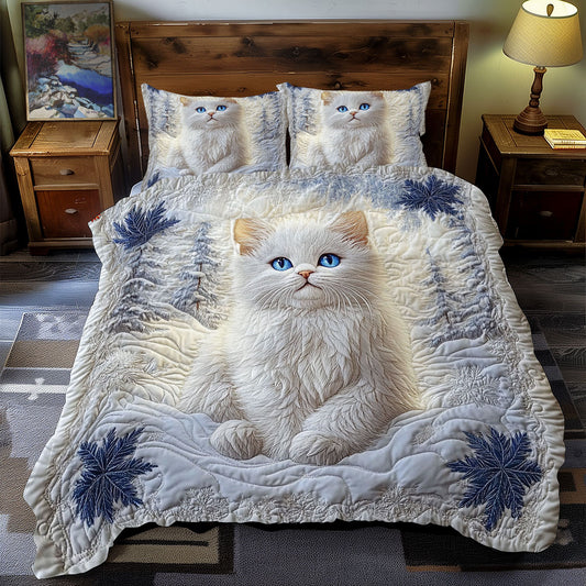 Snow White Kitten WY2612081CL Duvet Cover Set