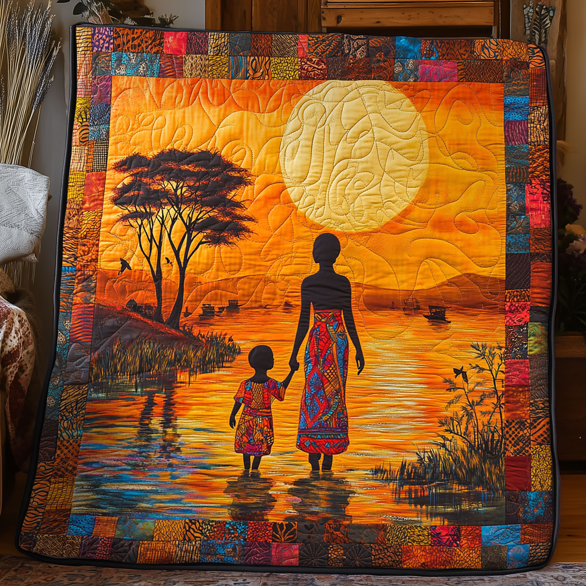 Sunset African WX0406050CL Quilt