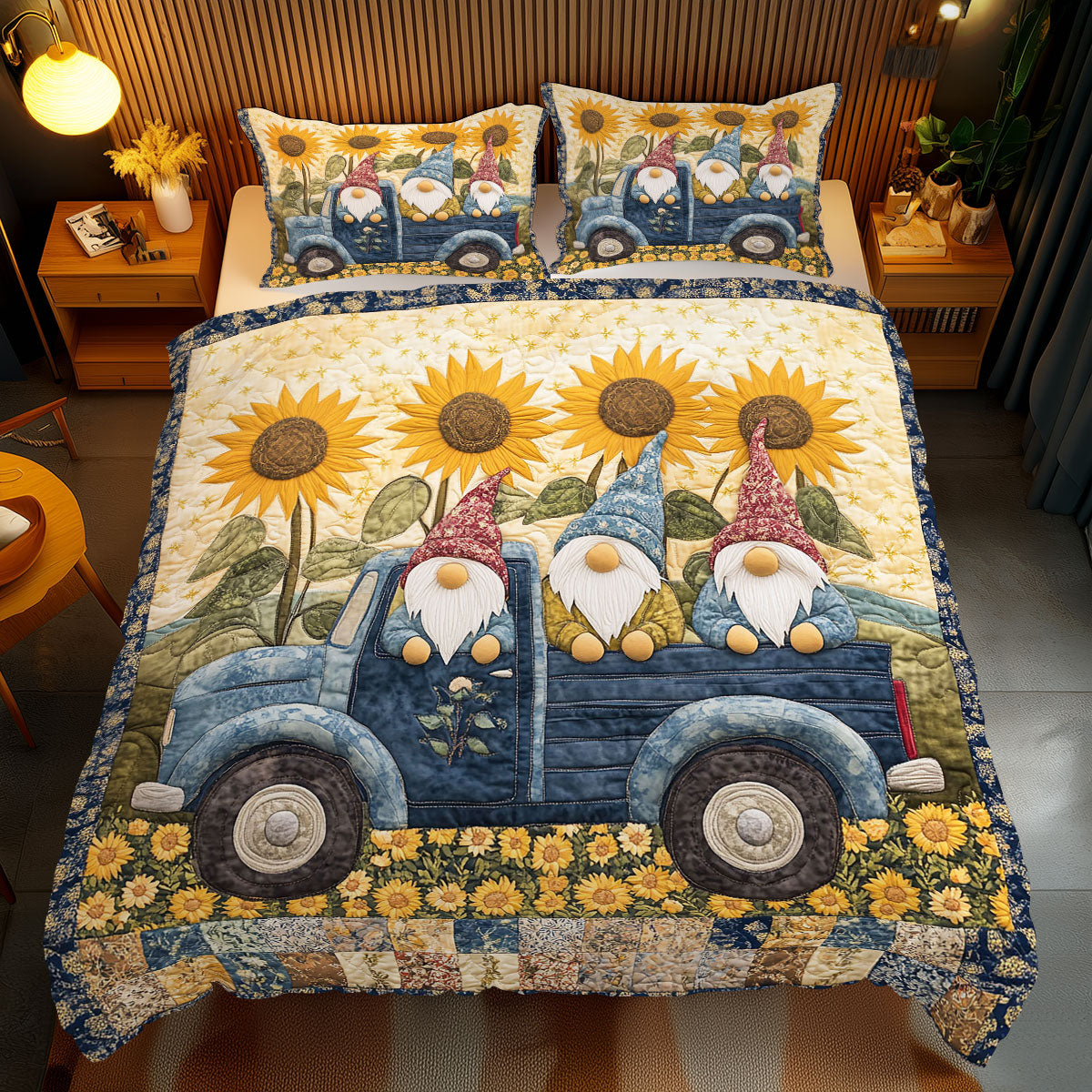 Sunflower Gnome WJ0412048CL Duvet Cover Set