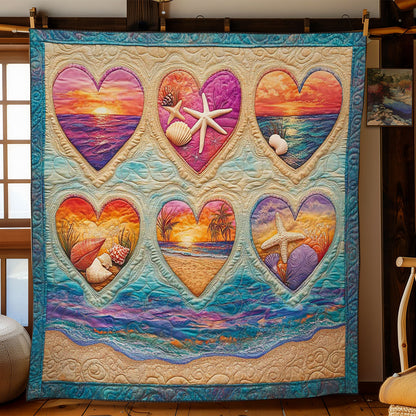 Seaside Hearts WN1004047CL Quilt
