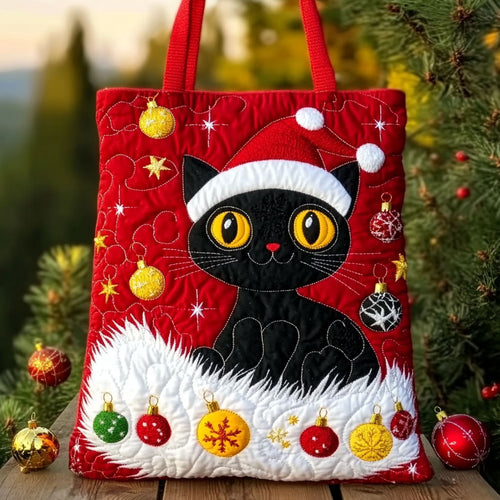 Black Cat Starfall WN0410016CL Quilted Tote Bag