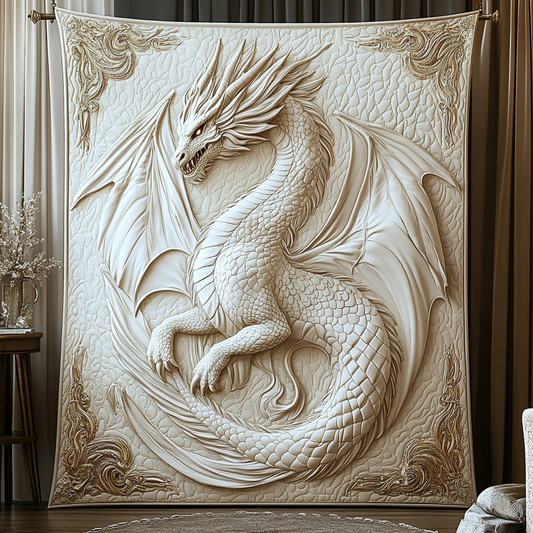 White Majesty Dragon YR3012017CL Quilt