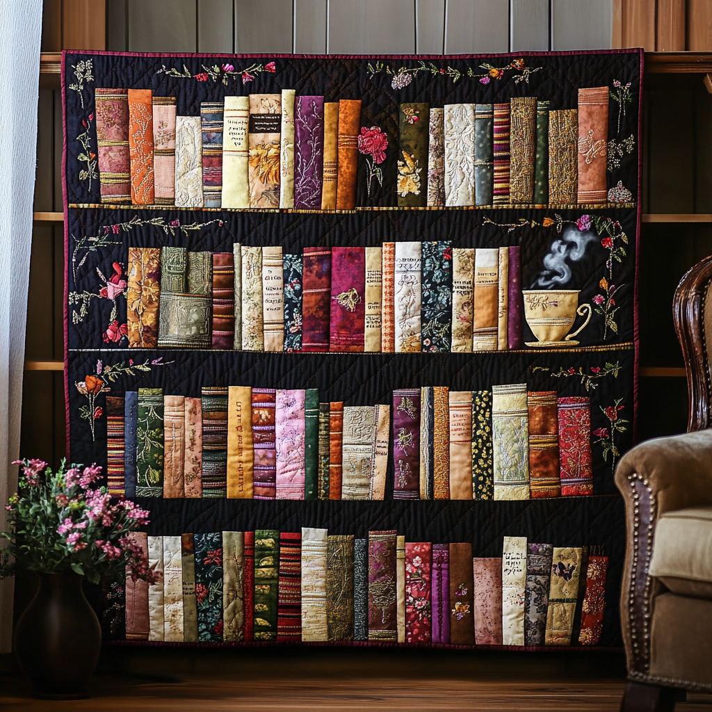 Bookshelf Lover YR2001044CL Quilt