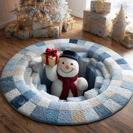 Winter Charm CP1111014CL Quilted Round Mat