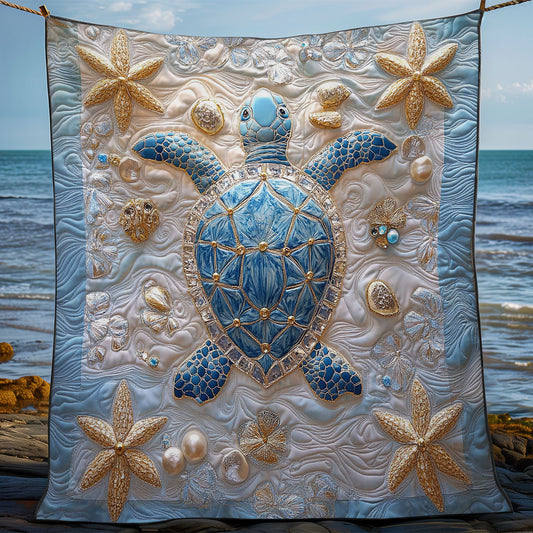 Turtle In Pearl Sand WY2702121CL Quilt
