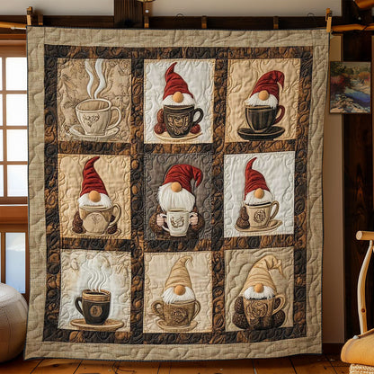 Coffee Time Gnome WN2612001CL Quilt