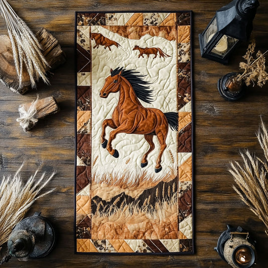 Horse Cavalry WN1007006CL Quilted Table Runner