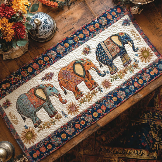 Elephant Parade CP0705015CL Quilted Table Runner